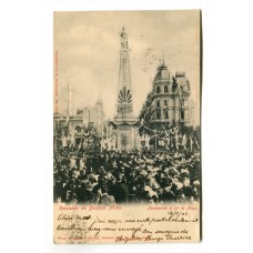 CIUDAD DE BUENOS AIRES FESTEJOS DEL 25 DE MAYO ANTIGUA TARJETA POSTAL